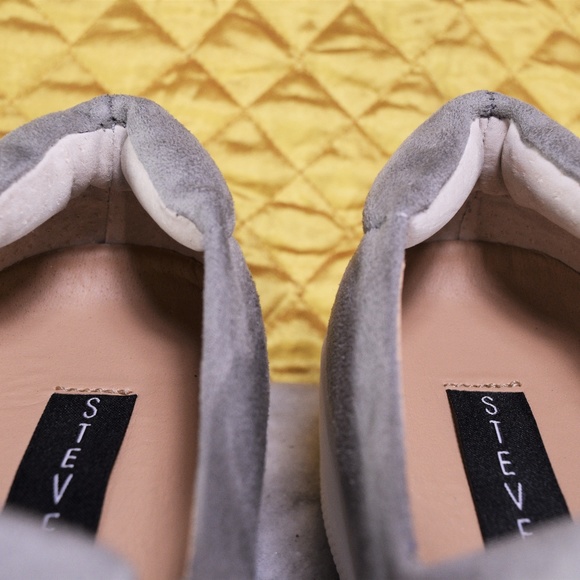 NEW Steve Madden Hilda Gray Suede Sneakers Size 9 - Picture 7 of 8
